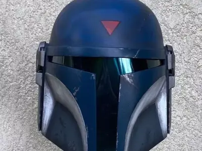 THE MANDALORIAN HELMET CUSTOM 3D print model
