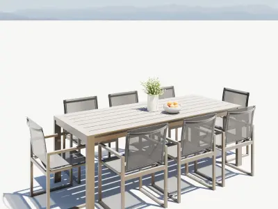 Outdoor furniture 02 3D model