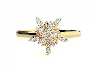 Women ring 3D print model 90