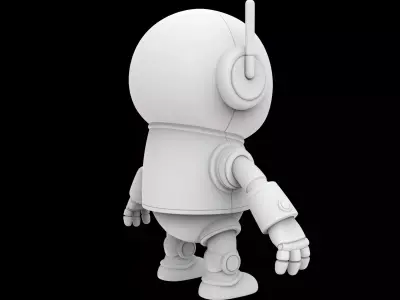 Tiny Robot Companion Figurine 3D Print Model 3D print model