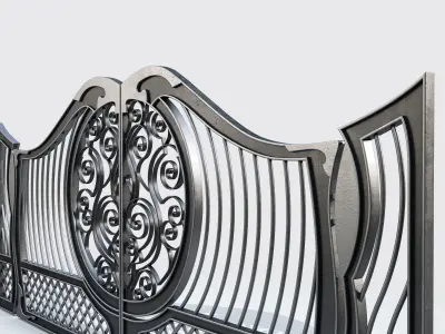 Ornate Decorative Gate 3D model