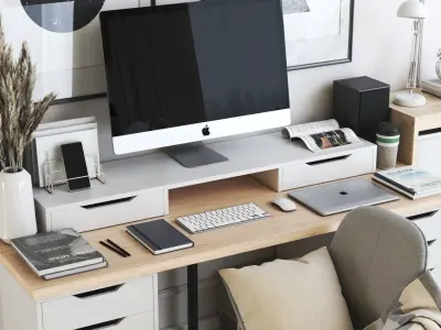 Office workplace 21 3D model