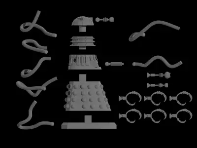 05 D-A-L-E-K Overseer - 32mm Miniature - 3D print model