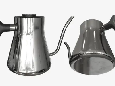 Tea Coffee Drip Kettle - 003 Low-poly 3D model