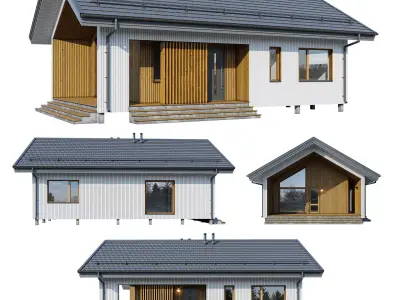 Alpine House Valley 3D model