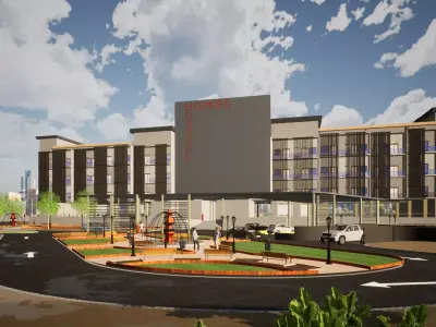 Homies Student Hostel 3D model