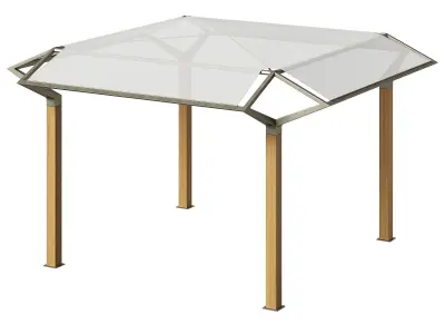 Ethimo shading pergola Cosmo 3D model