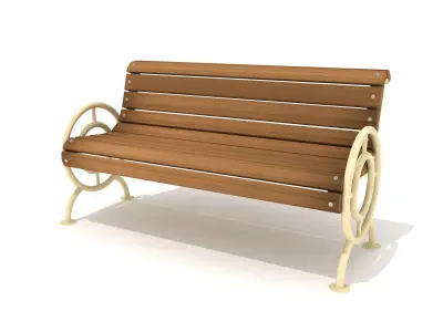  Exterior Bench 08 3D model