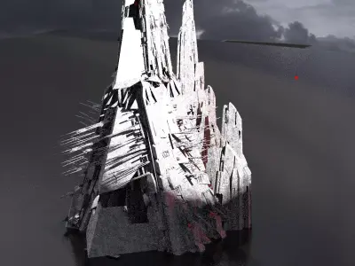 Sci Fi Research baseTower 3 3D model