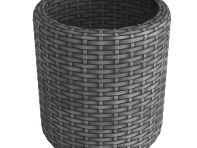 Gray Rattan Material Texture