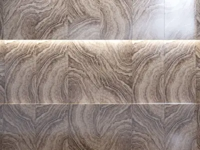 PORCELAIN TILES ZENIT BLACK BOOKMATCH A FULL LAPPATO 3D model