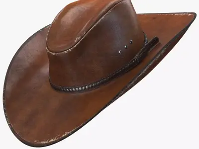 Cowboy Hat 8K PBR Textures 3D model