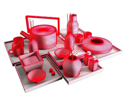 Decorative set 3D model 47