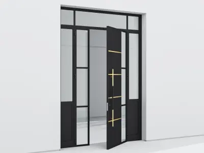 Aluminium door 287 3D model