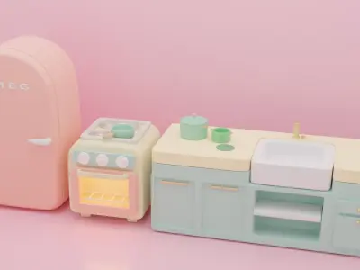Kitchen  3D model get
