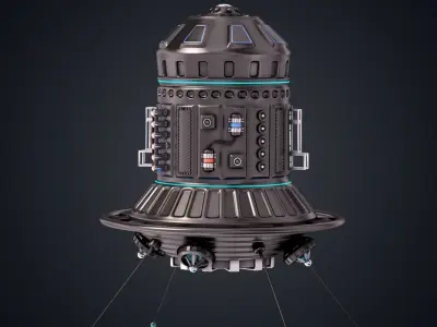Sci Fi Satellite 06 3D model