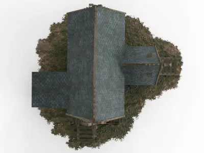 Viking House 04 Low-poly 3D model