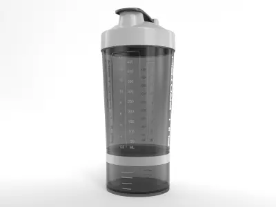 Shaker Full Protein Bottle Low-poly 3D model