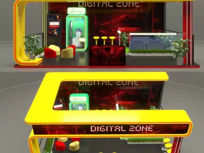 Exhibition Stand Stall 3D model