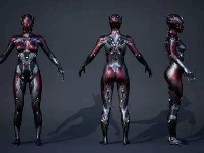 Female Creature 1 Low-poly 3D model