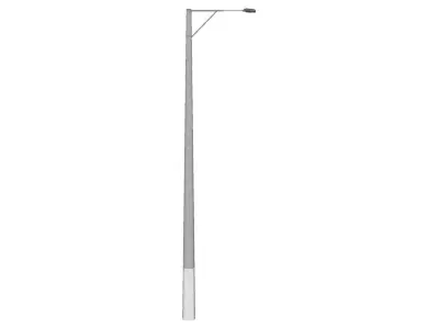 Concrete Lamp Post - Light Pole - Light Post - Street Light 13 3D model
