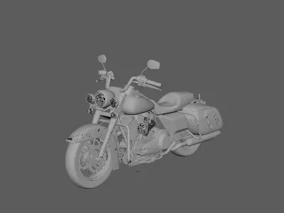Harley Road King 3D model