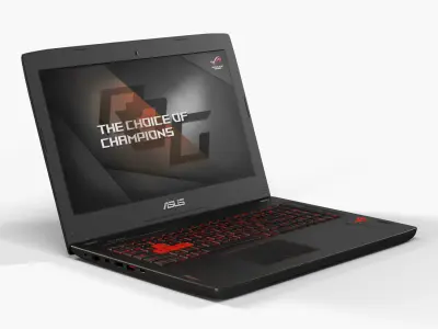 Asus ROG GL502VS gaming laptop Low-poly 3D model