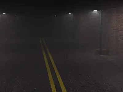 Calle desolada  3D model