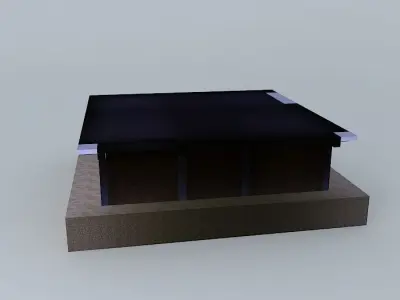pillars house in minecraft 3D model