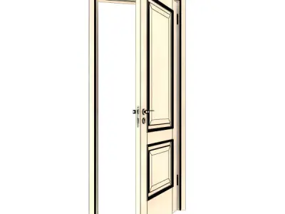 Brown Door 3D model