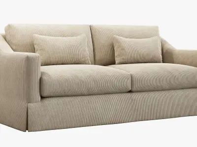 Charter Street Oxford Sofa 3D model