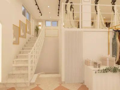 3D Wedding  Shop Interior 3D model