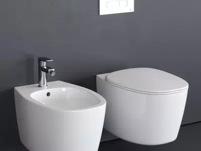Ideal Standard Dea Wall-Hung WC Low-poly 3D model