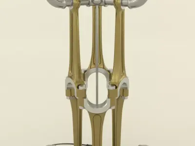 Industrial lamp delta 3D model