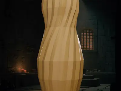 Faceted Hourglass Vase 3D Printable Files 3D print model