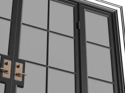 Entrance Outdoor modern street Front Doors 3D model