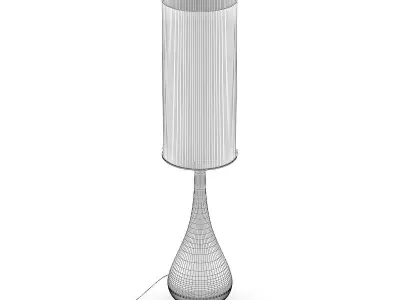 Tall Metal Desk Lamp 3D model
