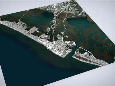 Atlantic city New Jersey USA  3D model