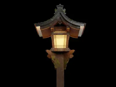 Lamp post japan 3D model