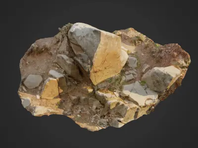 Cliff Face pack A bundle 3D model