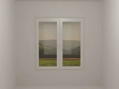 Plastic windows collection of 6 pieces 3D model