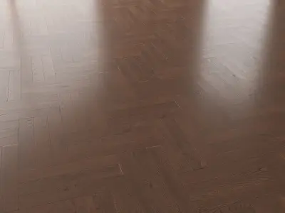 Parquet Oak Seal Brown WWL set 2 3D model