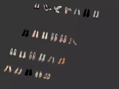 Ladies High Heels Display 3D model