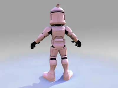 Mini Clone trooper 3D model