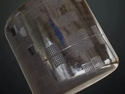 Shiny Metal Plates PBR Seamless Texture