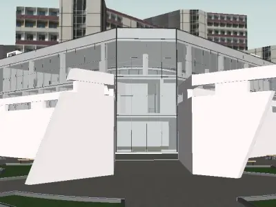 Sketchup School and University S3 3D model