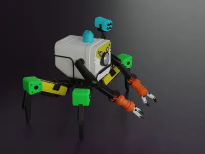 3d Modeled Spiderbot 3D model