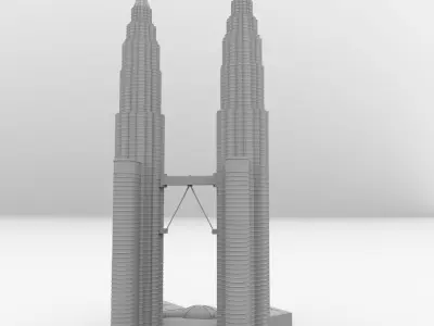 Petronas Twin Tower 3D model