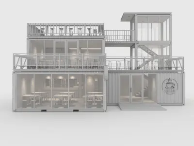 Container Cafe 5 3D model