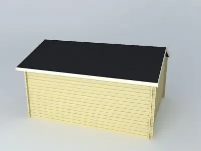 Simple garage  Free 3D model